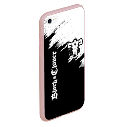 Чехол для iPhone 6Plus/6S Plus матовый Чёрный Бык разделенный фон - фото 2