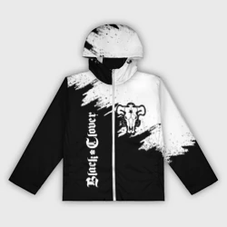 Женская ветровка 3D Чёрный Бык разделенный фон