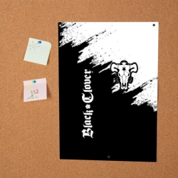 Постер Чёрный Бык разделенный фон - фото 2