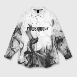 Женская рубашка oversize 3D Powerwolf