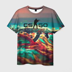 CS GO  logo abstract – Мужская футболка 3D с принтом купить со скидкой в -26%