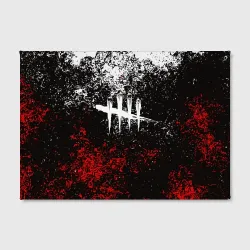Холст прямоугольный Dead by Daylight краски и ничего лишнего DBD - фото 2