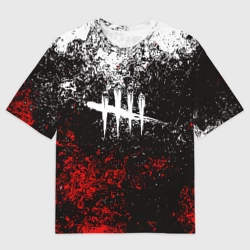 Мужская футболка oversize 3D Dead by Daylight краски и ничего лишнего DBD