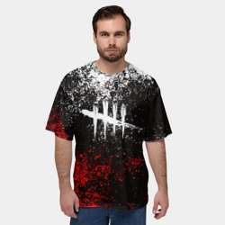 Мужская футболка oversize 3D Dead by Daylight краски и ничего лишнего DBD - фото 2