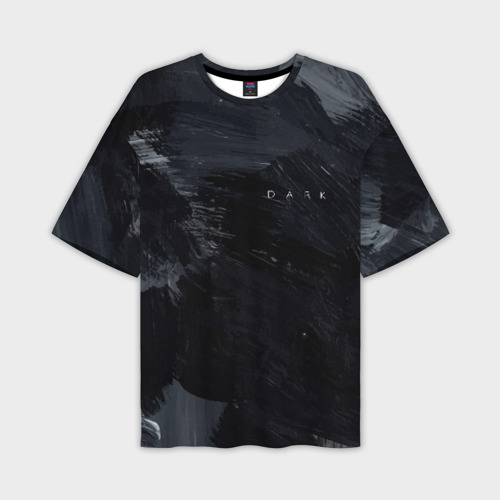 Мужская футболка oversize 3D Dark - No Future На Спине, цвет 3D печать