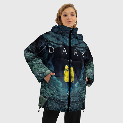 Женская зимняя куртка Oversize Тьма - Йонас, цвет черный - фото 3
