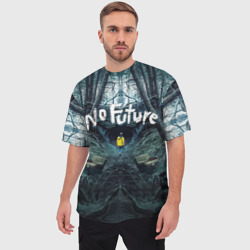 Мужская футболка oversize 3D Тьма - No Future - фото 2