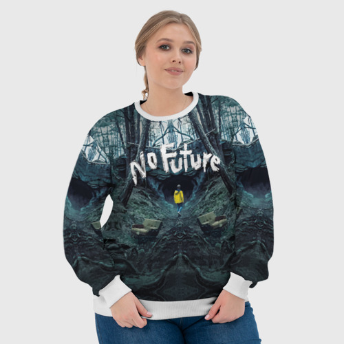 Женский свитшот 3D Тьма - No Future, цвет 3D печать - фото 6
