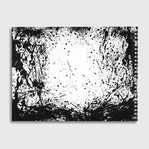 Альбом для рисования Черный Клевер испачканный фон - фото 2