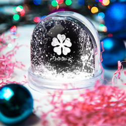 Игрушка Снежный шар Черный клевер лого - фото 2