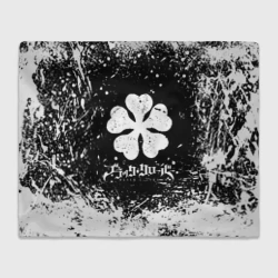 Плед 3D Черный клевер лого