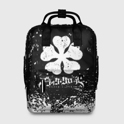 Женский рюкзак 3D Черный клевер лого