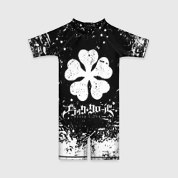 Детский купальный костюм 3D Черный клевер лого