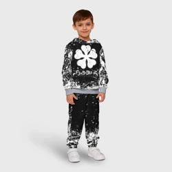 Детский костюм с толстовкой 3D Черный клевер лого - фото 2