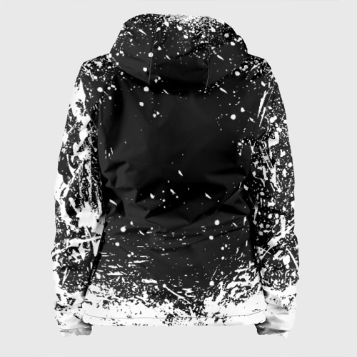 Женская куртка 3D Черный клевер лого, цвет белый - фото 2