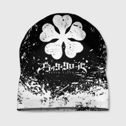 Шапка 3D Черный клевер лого