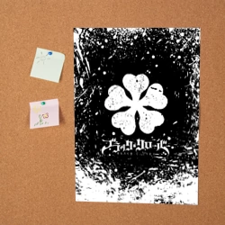 Постер Черный клевер лого - фото 2