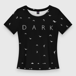 Женская футболка 3D Slim Dark - Birds Тьма