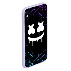 Чехол для iPhone XS Max матовый Marshmello краски и ничего лишнего смайл Маршмелло - фото 2