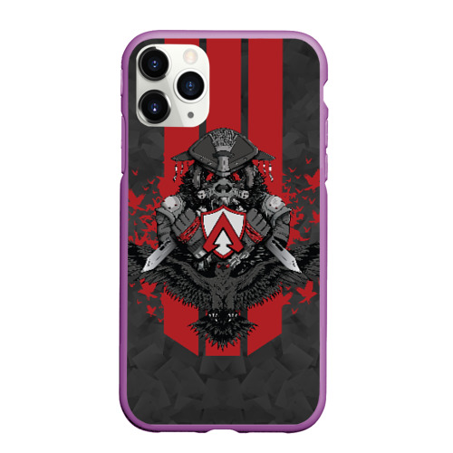 Чехол для iPhone 11 Pro Max матовый Apex Legends Bloodhound, цвет фиолетовый