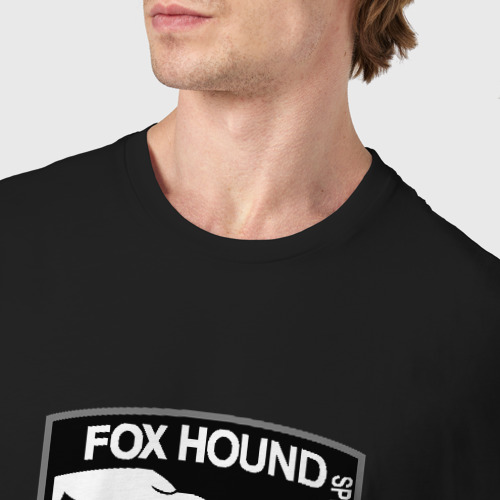 Мужская футболка хлопок Fох Hound, цвет черный - фото 6
