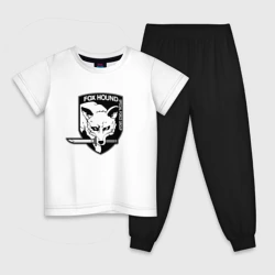 Детская пижама с белой футболкой Fох Hound
