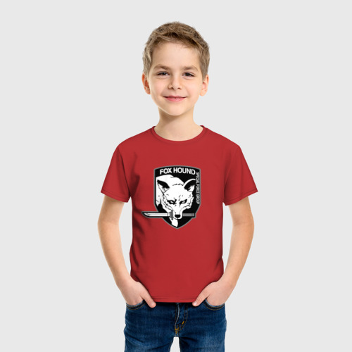 Детская футболка хлопок Fох Hound, цвет красный - фото 3