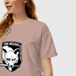 Женская футболка хлопок Oversize Fох Hound - фото 2