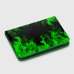 Картхолдер с принтом Зелёный огонь green fire