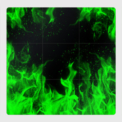 Магнитный плакат 3Х3 Зелёный огонь green fire