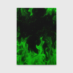 Обложка для автодокументов Зелёный огонь green fire