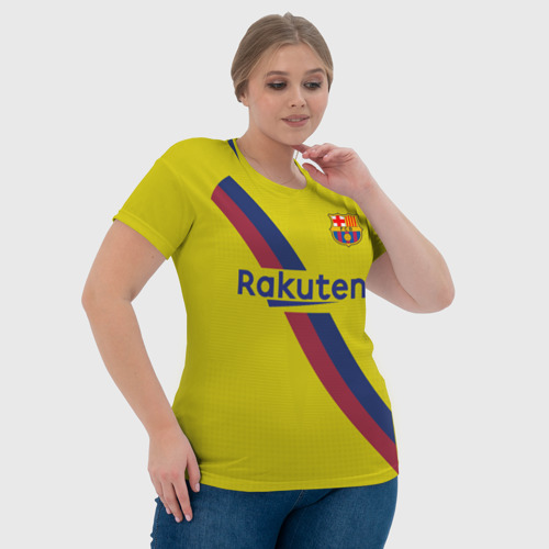Женская футболка 3D с принтом De Jong away 19-20, фото #4