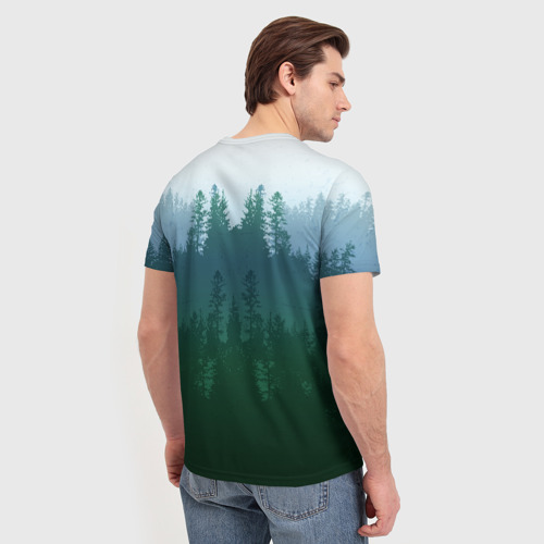 Мужская футболка 3D Сибирь, цвет 3D печать - фото 4