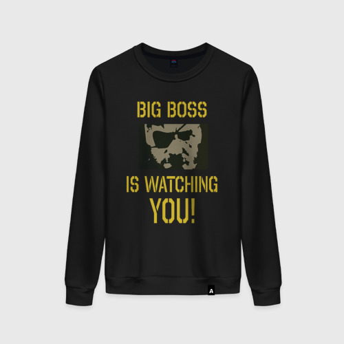 Женский свитшот хлопок Big Boss, цвет черный