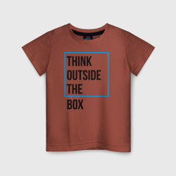 Детская футболка хлопок Think outside the box