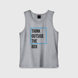 Детская майка хлопок Think outside the box