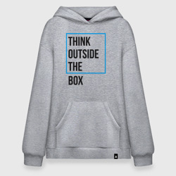 Худи SuperOversize хлопок Think outside the box