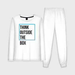 Женская пижама с лонгсливом хлопок Think outside the box