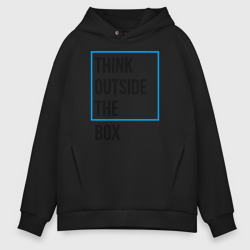 Мужское худи Oversize хлопок Think outside the box