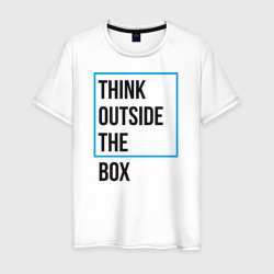 Мужская футболка хлопок Think outside the box