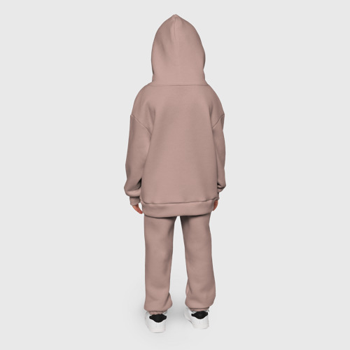 Детский костюм хлопок Oversize Glitch view, цвет пыльно-розовый - фото 10