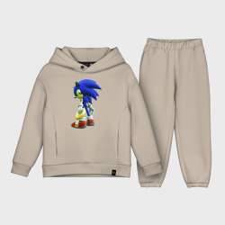 Детский костюм хлопок Oversize Sonic