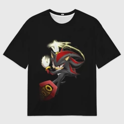 Женская футболка oversize 3D Shadow