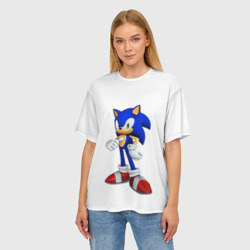 Женская футболка oversize 3D Sonic - фото 2