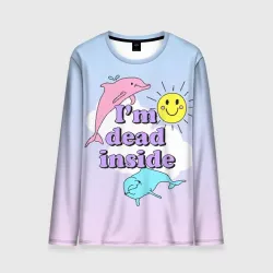 Мужской лонгслив 3D Dead Inside