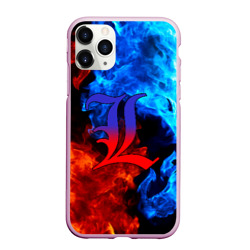 Чехол для iPhone 11 Pro Max матовый L letter fire