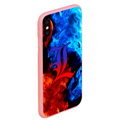 Чехол для iPhone XS Max матовый L letter fire - фото 2