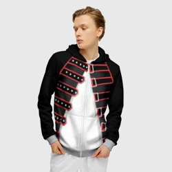 Мужская толстовка 3D на молнии Куртка Фредди Меркьюри - фото 2