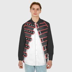 Мужская рубашка oversize 3D Куртка Фредди Меркьюри - фото 2