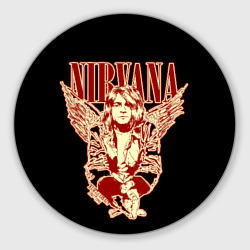 Круглый коврик для мышки Nirvana